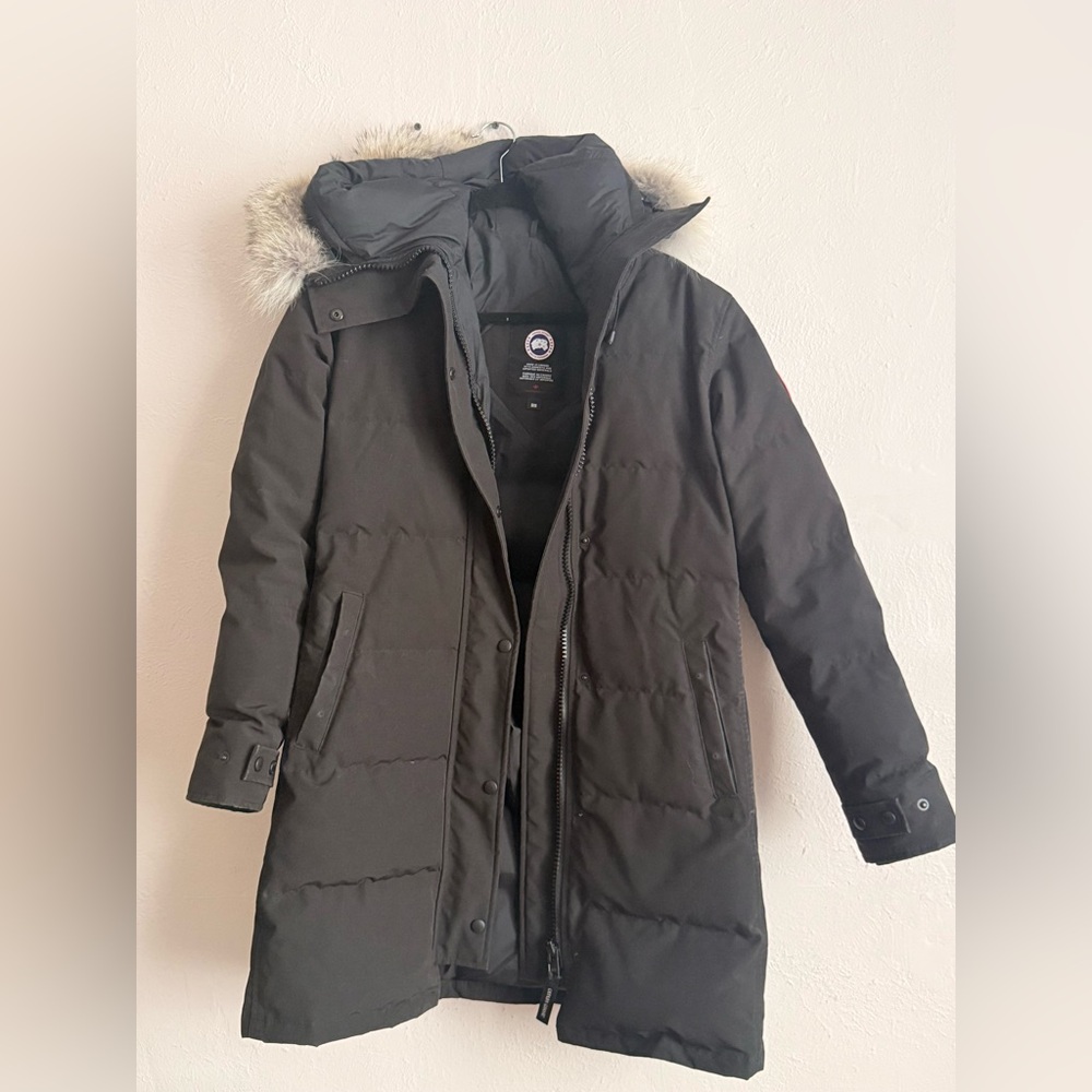 Canada Goose Black Parka with Fur Trim